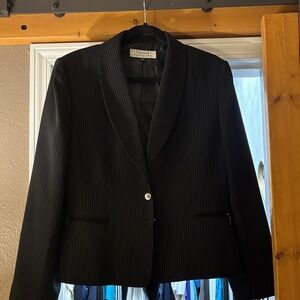 Black Pinstripe Blazer